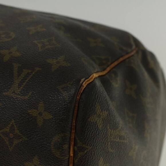 LOUIS VUITTON Monogram Keepall 55 Boston Bag M41424 LV Auth 58741 - Picture 9 of 16